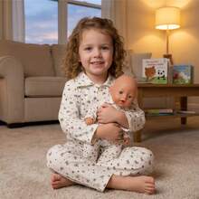 Soft & Comfortable Pajamas For 16" Baby Dolls & 18" American Girl Dolls, Multiple Cute Christmas Cartoon Prints, Easy To Put On/Take Off, Great Gift For Boys & Girls Birthday Or Christmas (Doll Not Included) - Multicolor - View 8