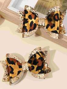 2pcs/4pcs Glitter Gold & Silvery Hair Bow Clips For Girls ,Glamorous Sparkling Hair Bows ,Favor Gifts For Girls ,Alligator Clips ,Festival Party Prom Celebration Hair Barrettes ,Teens Hair Accessories ,Suitable Daily Life ,Vacation - Multicolor - View 11