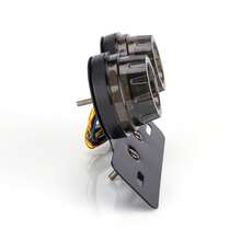 Luz Trasera Universal para Motocicleta con Doble Foco LED - Color Gris, Calavera con Base Metálica y Cableado Incluido, 12V - Negro - Ver 5