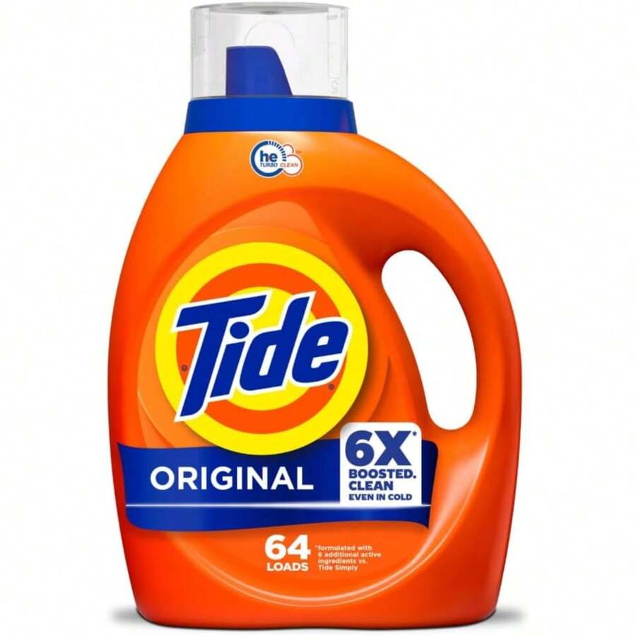 Tide Liquid Laundry Detergent, Original Scent, 80 Fl Oz, 64 Loads, Boosted Clean Even In Cold Water With Concentrated Washing Soap - Red - View 1