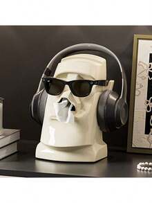 This Creative Moai Tissue Holder Is Suitable For Sunglasses, Headphones And Hats - Decorative Tissue Holder Storage Bags For Living Room, Bedroom And Office, Tissue Holder Racks, Storage Baskets, Bathroom Shelf - Multicolor - View 7