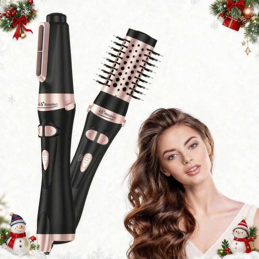 Hair Dryer Brush, Suitable For Smooth, Voluminous, And Curly Hair Styling - EU C Type Plug(220-240V) - View 1