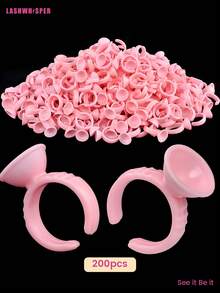 1 套一次性睫毛胶水架和纹身颜料杯 - 塑料睫毛胶水架，睫毛胶水固定器，美甲化妆工具（50/100/200/300 个） - 彩色 - 查看 14