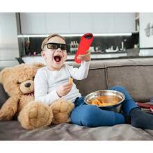 AWYYSilicone Case For Roku Express 4K+ Voice Remote RCA1R Roku Voice Remote Cover RC-GZ1 Roku Streaming Stick 4K Silicone Sleeve With Lanyard Glow Blue - 藍光 - 查看 6