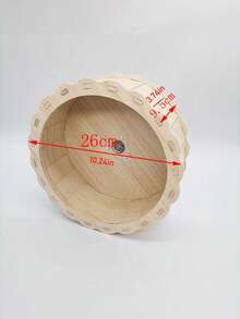 木制仓鼠跑轮/小型宠物跑轮/仓鼠玩具/落地式仓鼠跑轮/二合一壁挂式+立式/静音仓鼠跑轮/沙鼠跑轮，静音设计，防滑运动玩具，小型宠物活动玩具，仓鼠解闷玩具，防水防霉，易于清洁