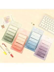 6 piezas/paquete Set de cintas correctoras de color degradado simple, cinta correctora de corrector blanco para correcciones instantáneas, aplicador limpio y fácil de usar, cinta correctora con estilo suave de chica de alta belleza, corregir escritura incorrecta para suministros de oficina y escolares