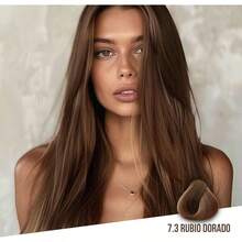 KÜÜL - Color System Permanent Hair Dye Shade 7.3 90 Ml With Coconut Oil, UV Filter And Collagen. Prolongs Color Intensity, Provides Hydration, Shine And Silkiness. Hair Coloring - Tono73 - 查看 3