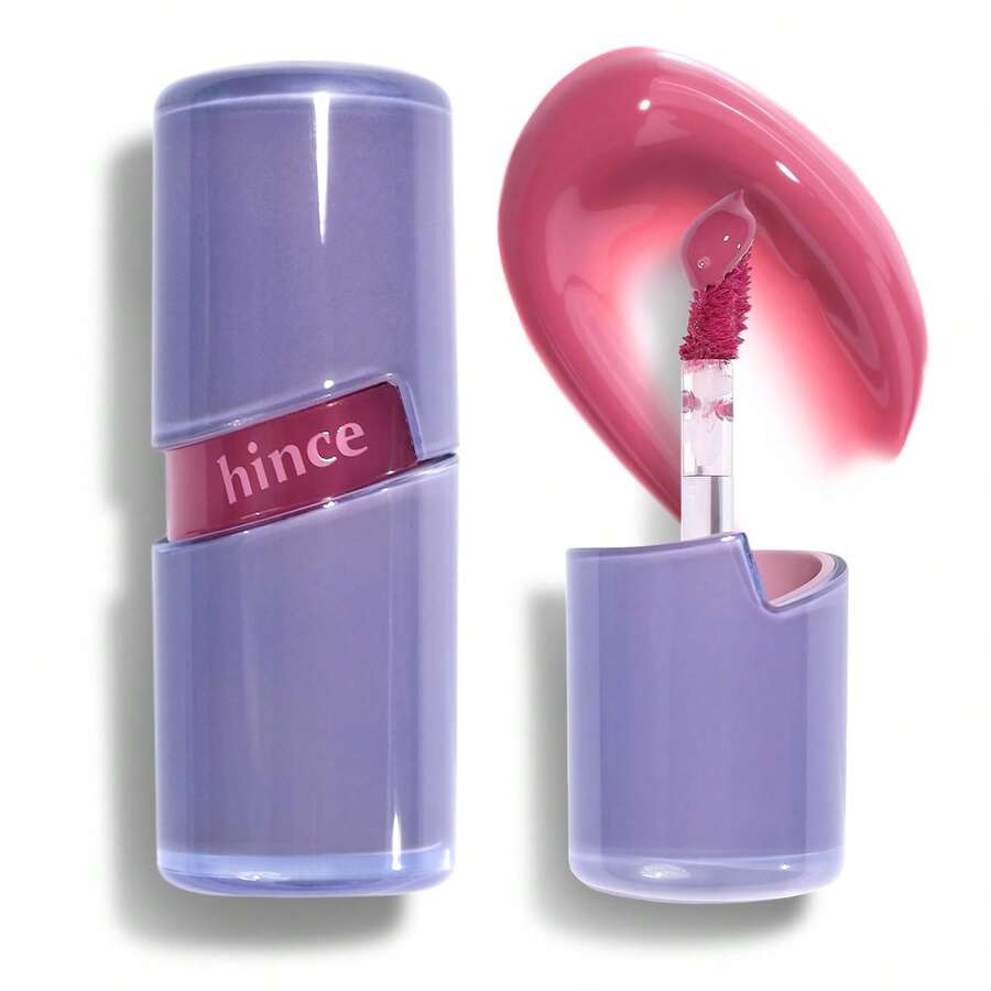 hince Raw Glow Lip Tint RAW LILAC 09 4ml - Stain Glazed, Glossy Dewy Lip Gloss, Non Sticky & Long Wearing For Natural Glass Glow, Hydrating, Moisturizing Liquid Lipstick, Vegan - 生丁香 09 - 查看 1