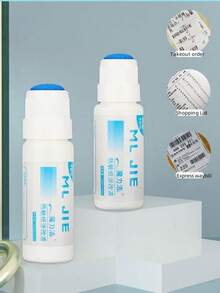 Thermal Paper Correction Fluid, Courier Slip Correction Fluid, Thermal Paper Correction Fluid, Effectively Protects Personal Privacy, Cleaning Tool, All-In-One Courier Waybill Privacy Stamp Opener, Suitable For Thermal Paper Erasure (May Not Work Well On Other Papers, Mainly Designed For Courier Thermal Paper Information Erasure), Suitable For Household Cleaning, Good For Protecting Personal Privacy, Random Color And Style - Multicolor - View 6