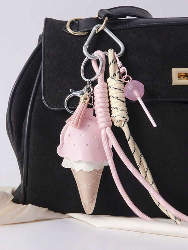 Yogodlns レディース ニッチレザー アイスクリームペンダント ミニ