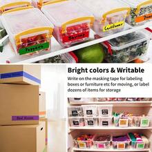 Colored Masking Tape, Color Painters Tape, 9 Rolls 1 Inch Widex 19. Yards Each, Colorful Paper Tapes Colors Labeling Packing, Painter Tape Variety Pack, Tape - 9種顏色,1吋 x 20碼 - 查看 5
