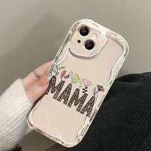 Funda de teléfono impresa, adecuada para 15 Pro funda/13/Plus/16, ondas de crema, patrones creativos, moda transparente xstpu14//11/12, estuche de uso diario, impresión artística, funda de teléfono de moda, Material duradero, impresión, cubierta impresa, elegante - transparente - Ver 4