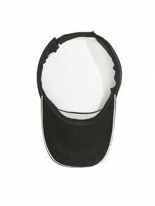 黑色极简休闲遮阳帽，男女通用时尚遮阳帽，高尔夫印花，宽檐防晒，高尔夫球帽，运动帽，夏季马拉松棒球帽，休闲遮阳帽，休闲，时尚，极简，旅行户外 - 彩色 - 查看 7