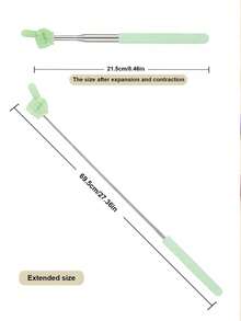 5/1pc/Set Retractable Reading Pen, Teacher Reading Pen, Stainless Steel Shaft, Mini Retractable Classroom Reading Pointer, Retractable Reading Tool, Office Drawing Pen, Suitable For Learning, Office, Home Or Classroom, Christmas Gift, Teacher Supplies (Random Color)