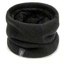 Men's Knitted Neck Warmer With Thermal Lined, Autumn/Winter Warm Windproof Neck Gaiter For Cycling - A - View 5
