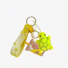 Plush Turtle Pendant Cute Milk Tea Cup Unicorn Quicksand Keychain Adorable Kawaii Charm Bag Hanging Accessory For Backpack Purse Phone Case Zipper Pull Cute Animal Jewelry Gift For Her Kids Teens Women Girly Aesthetic Pastel Color Playful Birthday Holiday Halloween Thanksgiving Christmas Stocking Filler Party Favor Festival Travel Everyday Use Charming Cartoon Novelty Collectible Cute Gift Idea - Multicolor - View 10