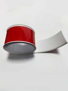 1pc White/Beige Rubber Car Side Skirt Scratch Protector, Universal Fit Side Edge Bumper Guard - White - View 6