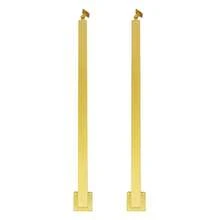 2Pcs Stair Baluster Posts Adjustable Stair Railing Posts For Deck Balcony Stair - 1Gold - View 3
