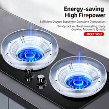 2-Layer Household Windproof & Heat Retaining Stove Cover, Kitchen Anti-Slip High Temperature Resistant Multi-Function Windshield - Multicolor - View 10