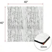 394 mil 10.76 sqft Car Heat Sound Deadener, Dampening Insulation, Firewall Heat Deadener, Noise Sound Deadener, Waterproof Sound Proof Sticker 40 inchx 40 inch - 1 m x 1 m, 40" x 40" - Ver 6