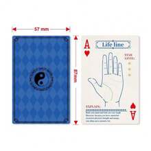 1 Deck Palm Print Fortune Telling Playing Cards, Unique Palm Design, High-Quality Card Paper, Easily Initiate Conversations, Adult Party Game, Social Gathering Entertainment, Casual Card Game, Mysterious Divination Cards, Durable - Multicolor - View 8