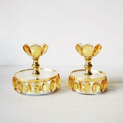 1 st handgjord utsökt dekorativ burk i kristallglas, dekorativ förvaringslåda, används som förvaringslåda, spargris, förvaring av småsaker, godis, heminredning, presenter till alla hjärtans dag, mors dag, halloween, jul