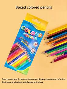 Colored Pencil Set|32 Pages Drawing Paper Included|Hexagonal Barrel|Suitable For Sketching/DIY/Coloring|Art Supplies For Kids/Students/Adults|Perfect Gift For Christmas & New Year - Multicolor - View 2