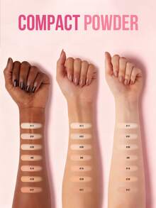 MISSLYN 轻盈控油定妆粉，哑光无瑕持久粉饼，针对肌肤的高遮瑕粉底粉，控油无瑕全覆盖轻盈粉饼，柔雾妆效，打造更光滑的妆容 - #128 Golden Sand - 查看 9