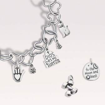 STYLEVER 1pc Silver Barbell Pendant, Paired With Christmas Tree Pendant, Handmade Clip-On Pendant Necklace Or Bracelet, DIY Charming Pendant, Unique Classic Style DIY Pendant, Suitable For Daily, Party And Banquet Decoration