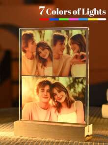 A Custom Spotify Decorated Plaque Personalized Gift, Custom Photo, Custom Gift, Him, Her, Custom Picture Frame, Boyfriend, Girlfriend, Couple, Wife, Women, Father's Day, Mother's Day On Anniversary Birthdays - Large Rectangular Stand 1-5 Diagrams + - View 12