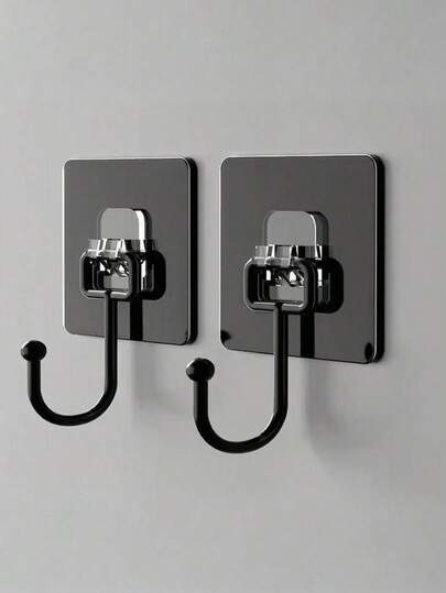 10pcs Heavy-Duty Self-Adhesive Wall Hooks - Waterproof, Multi-Functional, Suitable For Coats, Towels, Keys, Etc. - Easy To Use In Bathrooms, Kitchens And Homes