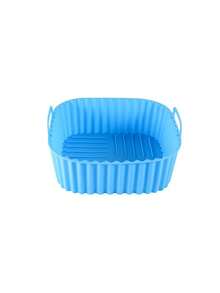 1 pieza Forro de silicona para freidora de aire, Cesta cuadrada para freidora de aire, Tazón de silicona, Bandeja de hornear reutilizable, Accesorios para horno, Herramientas de hornear, Utensilios de cocina, Accesorios de cocina - Multicolor - Ver 13