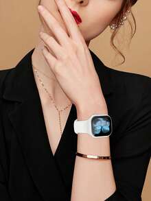 2pcs White PC + Tempered Glass Integrated Watch Case, Shock-Proof, Scratch-Resistant, Fashion Protective Cover, Compatible With Apple Watch Case 40mm/41mm/42mm/44mm/45mm/46mm/49mm, Compatible With Apple Watch Ultra/SE/11/10/9/8/7/6/5/4 Series, Comfortable Wear, Unisex, All-Round Protection - White + White - View 10