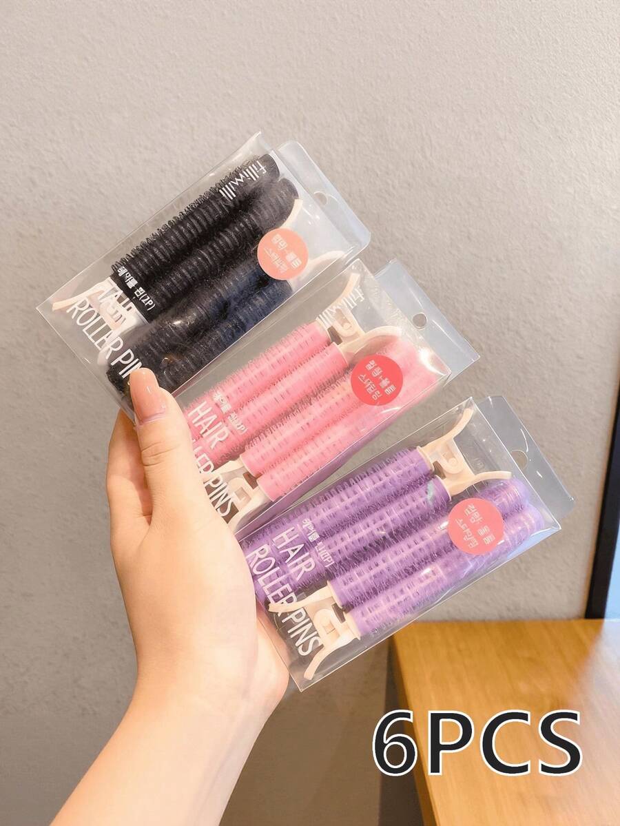 6pcs/2pcs Hair Volumizing Invisible Fixation Clips For Forehead, Crown, Bangs, Curling Rollers Hair Accessories Woman Accessories ,Hair Styling Kit ,Hair Tool For Barber Salon Beauty Travel Essential,Hair Products, Home Sleeping Bath Decor Daily Wear Soft Hair Cares,Hair Accessories - Multicolor - View 1