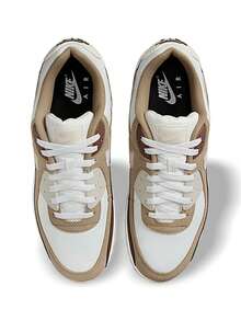 Nike Air Max 90 男士运动鞋 透气轻便 弹性好 多功能 步行 学校 米色/灰色/黑色 DM0029-109 - 米白色/淺棕色/深棕色 - 查看 5