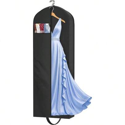 Bolsas para ropa de 65" de largo de GSYY MISO para viajes para mujeres, bolsas de vestido con 4" de fuelle para vestidos, bolsa de tela para armario, fundas para ropa colgante, vestidos, color salvia