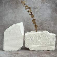 Figurină sculptură stelă din ipsos egiptean antic, piatră Rosetta, decor pentru casă, sufragerie, dormitor, nuntă, petrecere, Crăciun, Halloween, Paște, Ziua Recunoștinței, Ramadan, ziua de naștere perfectă, cadou de casă nouă, design rafinat - Multicolor - Vizualizare 1