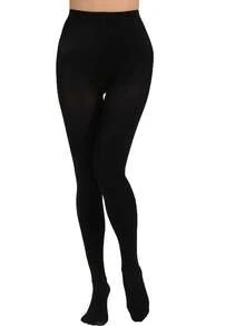 1/2 Paar Damen 80D einfarbige schwarze Strumpfhose, minimalistische undurchsichtige Strumpfhose