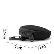 MOLLE Sports Outdoor Tactical Headphone Pouch Hanging Pouch Key Pouch Mini Round Coin Purse For Men Wallet Mini Wallet Purse Wallet Small Wallet Travel Wallet Coin Wallet Money Wallet Travel Essential - Multicolor - View 3