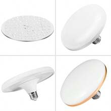 CANMEIJIA 60W High Power E27 UFO LED Ceiling Light Bulb, LED Ceiling Lamp, Emergency Lighting, Suitable For Bedroom, Living Room, Kitchen, Hallway, Staircase, Basement, Utility Room, Studio, Office - E27 Bulb, White Light - View 3