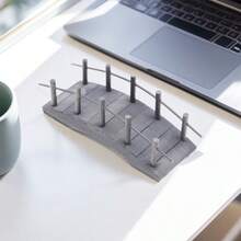 1:12 Wooden Arch Bridge, Miniature Wooden Bridge With Railings For Building House Accessories, Suitable For Landscaping And Home Decor