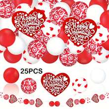 25pcs Silicone Beads With Heart Pattern Print, Cow Shaped Silicone Beads, Loose Beads Suitable For Jewelry Making, Earrings, Necklaces, Bags, Pens, Phone Chains, Makeup Brushes, Keychains And Other DIY Crafts, Holiday, Birthday, Valentine's Day Gifts - Valentine's Day Series - View 15