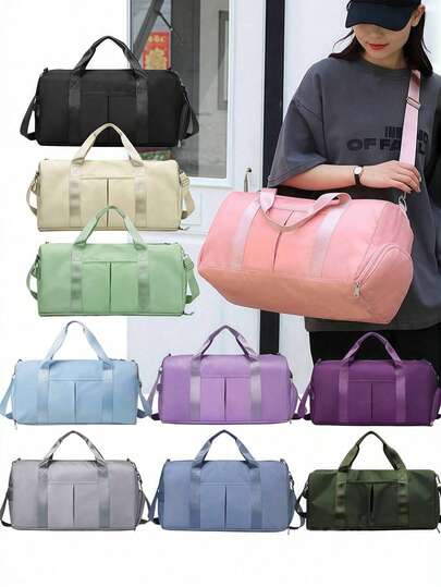 Islak ve Kuru Ayırıcılı Büyük Kapasiteli Spor Çantası, Ayakkabı Bölmeli, İç Cepli Dans Çantası, Açık Hava Seyahat Çantası, Erkekler ve Kadınlar İçin Fitness Spor Çantası, Su Geçirmez Yüzme Çantası, Hafta Sonu El Çantası, Gece Çantası, İş, Tatil, Açık Hava, Kayak, Boş Zaman, Seyahat, Temel İhtiyaçlar İçin Uygun El Çantası