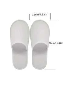 1 Paquete (1/3/5 Pares) Zapatillas desechables de tela no tejida con puntera cerrada, adecuadas para hoteles, spas y uso doméstico - Suaves, transpirables, higiénicas, unisex - Ideales para viajes, masajes y relajación, también imprescindibles para viajes de verano, fitness, estudio, camping, vacaciones, viajes y cruceros - Multicolor - Ver 5