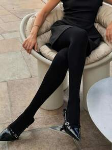 1双女士塑形高弹柔软不透明连裤袜秋季万圣节黑色连裤袜 Ropa De Invierno Mujer Winter Clothes For Women Goth Medias Tights Plus Size Pantalones De Mujer Stockings Fishnet Stockings - 彩色 - 查看 28