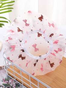 1顶女士直径36厘米弹力帽，带缎带、蝴蝶结，丝质面料，宽帽檐，适合睡眠、发型设计、美容美发等场合，丝绸缎面材质。 - 彩色 - 查看 10