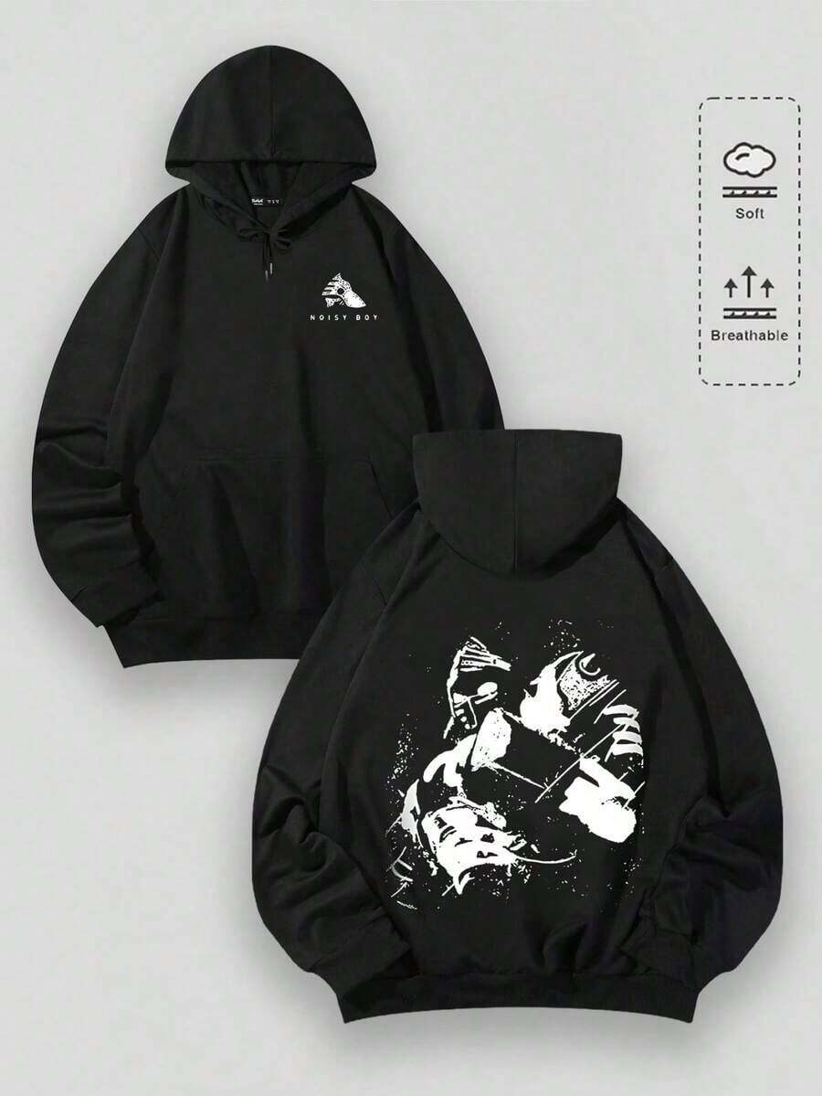 Hoodie With Anime Graphic C Oraline Style Men, Soft And Breathable Sweatshirts Autumn Essentials Hoodie, Hoodie Women, Sweatshirts Women, Hoodies Men,'s Hoodie, Sweatshirts Men, Essentials Fear. - Black 2 - 查看 1