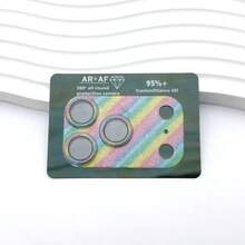 1pc Glitter Integrated Tempered Glass Camera Lens Protector, Full Coverage Anti-Scratch Camera Protective Cover, Compatible With Iphone 17/17 Air/17 Pro/17 Pro Max Series Applicable To Daily Shield, Office, Home Daily Shield Office Home Phone Camera Cover Sparkling Crystal Waterproof Shockproof Anti-Fall Scratch Resistant