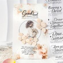 6pcs Romantic Letter Series Die-Cut Tapes, Vintage English PET Versatile DIY Stickers - Love Letter - View 8