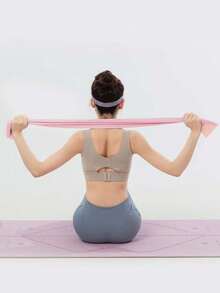 1条150厘米弹力筋膜带，瑜伽健身阻力筋膜带，运动拉伸训练绳，孕妇拉伸膜，健身器材，筋膜弹力拉伸带 - 彩色 - 查看 8